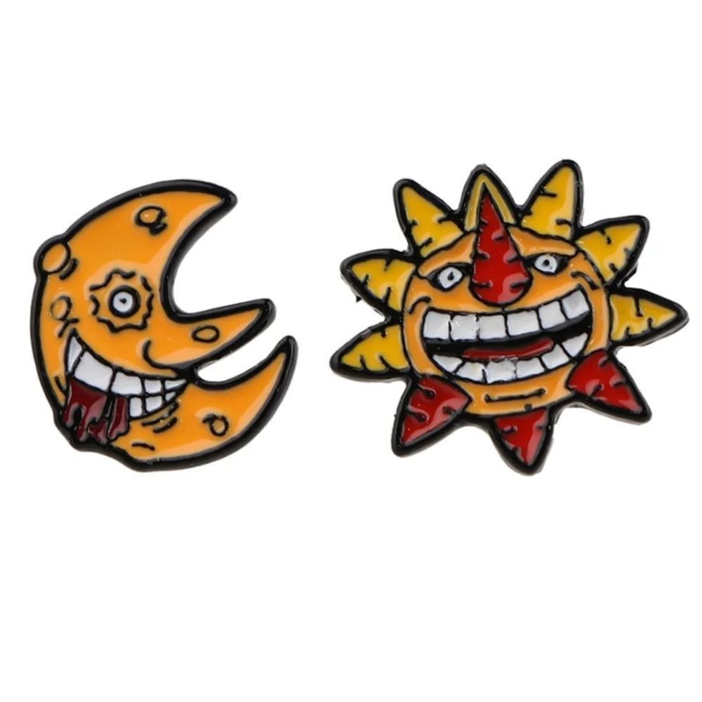 Soul Eater Sun and Moon Earrings